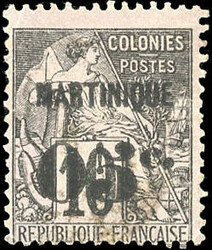 05c. on 10c. black or lilac. Superfine. (Estimate 150€)