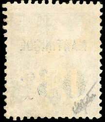 05c. on 10c. black or lilac. Superfine. (Estimate 150€)