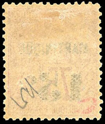 15c. on 75c. rose. Superfine. (Estimate 260€)