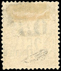 05c. on 25c. black or pink. Variety number "5" leaning. cancelled ...