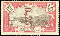 25c. on 50c. red. Superfine. (Estimate 420€)