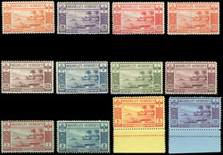 Series of 11 values including n°103 x 2. N°105 *. Very Fine. ...
