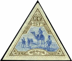 25F. bistre and blue. Very Fine. (Estimate 1100€)