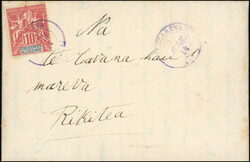 10c. red cancelled on handwritten letter from REAO dated January 1, ...