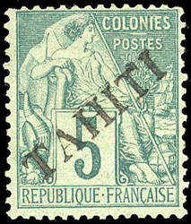 5c. green. Very Fine. (Estimate 100€)