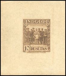 10p. brown-yellow. Imperforate on leaf. On the Dallay side. Superfine ...
