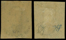 1tsp. green + 10c. brown. Elongated medallion type. Without watermark ...