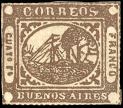 BARQUITOS. 4c. brown. Very Fine. (Estimate 350€)