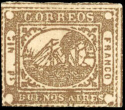 BARQUITOS. 1(IN)p. brown. Nice margins. Superfine