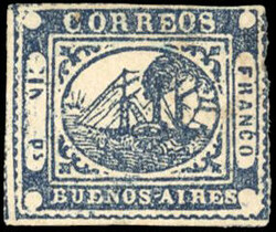 BARQUITOS. (IN)p. blue. Imperforatees margins. Superfine