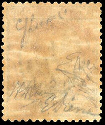 1918-19 5L. blue aImperforate rose surcharged "2 DOLLARI/PECHINO", ...