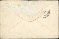 5c. green + 20c. blue cancelled PC of the GC in blue 1804 on letter ...