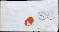 KERASSUImperforateE. 80c. Empire cancelled GC 5090 on letter stamped ...