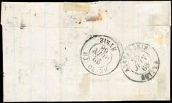 LATAKIA. 40c. Perforated GC 5091 on complete letter stamped with the ...