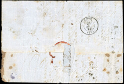 METELIN. 10c. + 20c. x 3 + 80c. Empire Non Perforated cancelled PC ...