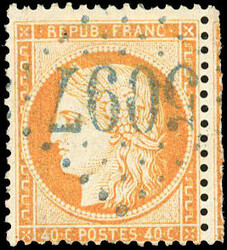 SINOPE / ORDOU. 40c. Seat, cancelled GC blue 5097. Superfine. R. ...