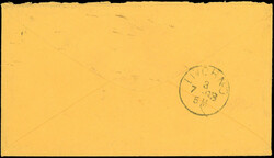 TRIPOLI - BARBARISM. 10c. + 15c. Sage cancelled on letter stamped ...