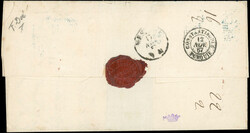 TULSCHA. 40c. and 80c. Empire (baImperforatee de3) + 20c. Lauré ...