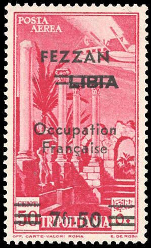 Airmail. 7F.50 on 50c. carmine pink. SuperFine. (Estimate 240€)