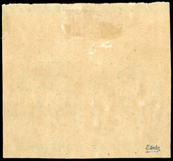 5c. Type White Green. Pair. "SPECIMEN" overload in purple. ...