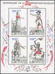 2F.20 Famous personages of the Revolution. Variety of blue, green and ...