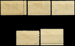 NAVAL POST. 6c. red. 5 values. Very Fine