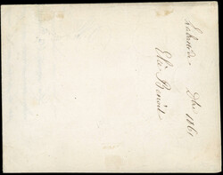 1c. olive, block of 4, cancelled on print dated 1861 stamped with the ...