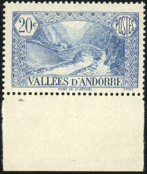 20c. Ultramarine. Not issued. Lower sheet margin. SuperFine. RR. ...