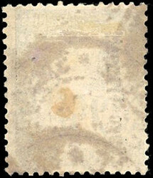 5c. on 25c. black or pink. Vertical overload. cancelled Very Fine. ...