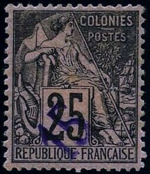 15 on 25c. black or pink. SuperFine. (Estimate 185€)