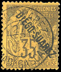 35c. purple-black or yellow. cancelled SuperFine. (Estimate 1100€)