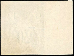 20 on 30c. brun. Variété accent grave sur le "E". Sheet margin. ...