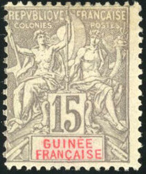 2 series. 17 values. N°4, 5, 6, 7, 8, 11 and 17 cancelled Very Fine. ...