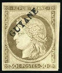 30c. brown. SuperFine. (Estimate 210€)