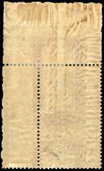 1c. violet-brown and violet, double impression of the centre very ...