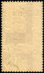 1c. violet-brown and violet, double impression of the centre very ...