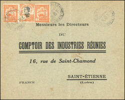 2 x 1c. + 4c. cancelled from the Rural Post Office of CUU-CU-HA ...