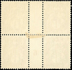 1c. Type Blanc gris. Papier X. Bloc de 4 avec millésime 6. Rare car ...