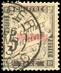 5c. black. cancelled Very Fine. (Estimate 1500€)