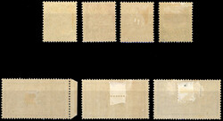 7 values. Complete series. SuperFine. (Estimate 490€)