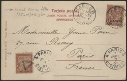 Small set of 7 letters including a letter front. Very Fine