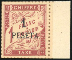 Tax stamps. 5 values. Printed on bristol with figured perforations. ...