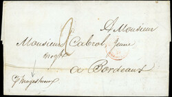 Pioneer. Handwritten letter from ST-PIERRE dated 10 July 1839 taxed ...