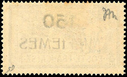 150m. on 5F. blue and buff. "1" instead of "I" in MILLIEMES. ...