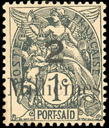 ERROR 2m. on 1c. grey-black. SuperFine. (Estimate 110€)