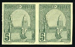 + 33. Pair of the 2c. and the 5c. Imperforate. Very Fine