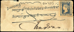 1/2a. iImperforateigo. Die I. Used on cover. VF