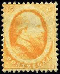 15c. orange. Very fresh. Very Fine. (Estimate 1100€)