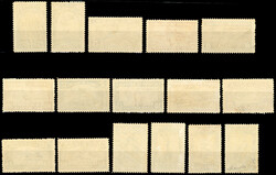 Complete series. 16 values. SuperFine. (Estimate 1900€)