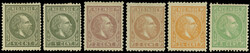 5 values. N°3 x 2. With and without rubber. Very Fine. (Estimate ...